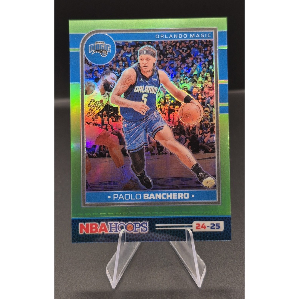 2024 Panini NBA Hoops Premium Paolo Banchero #164 Lime Green Prizm /149 Magic